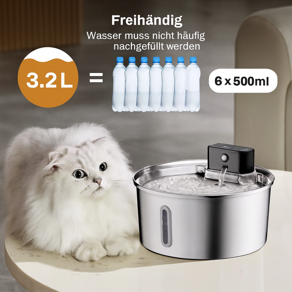 Kabelloser Edelstahl-Trinkbrunnen
