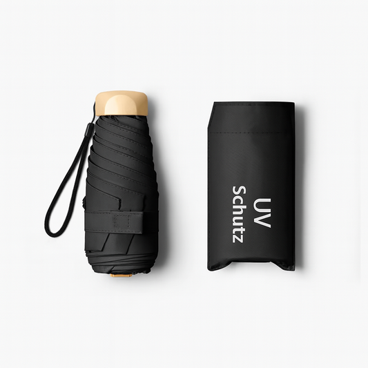 Mini Taschen-Regenschirm - Ultraleicht, faltbar & windefest - UV-Schutz für unterwegs